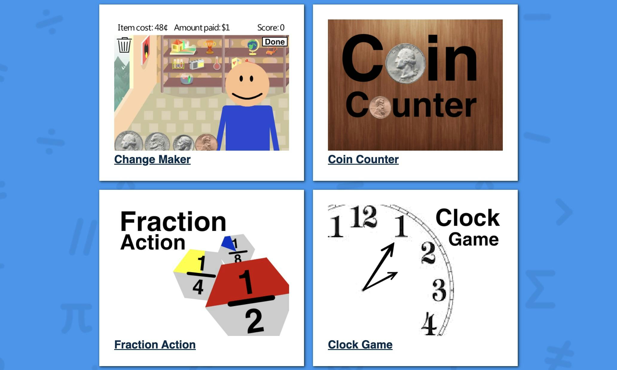 Third Grade Math Games Screenshot